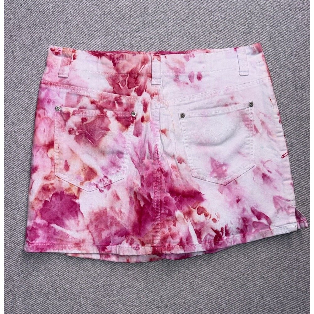 Gloria Vanderbilt Petite Pink Tie-Dye Skort Women’s Size 10 Petite - Picture 3 of 10